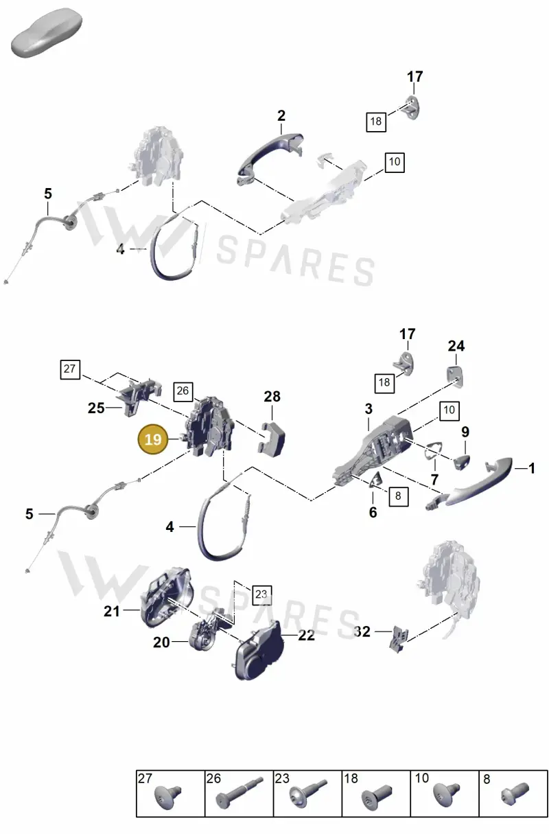 971837016D — Porsche Panamera (2023-2025) diagram p62804200, position 19