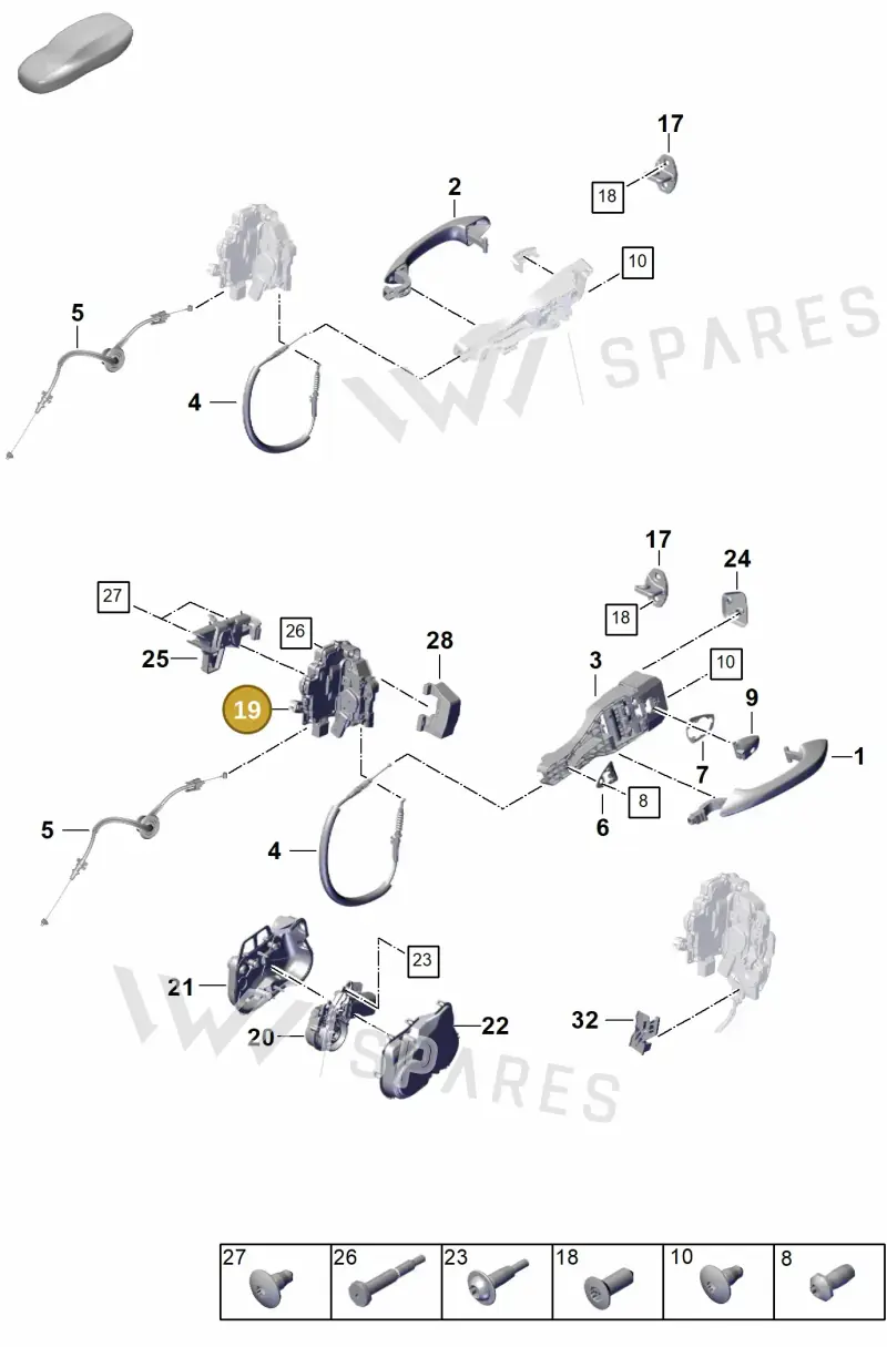971837016F — Porsche Panamera (2023-2025) diagram p62804200, position 19