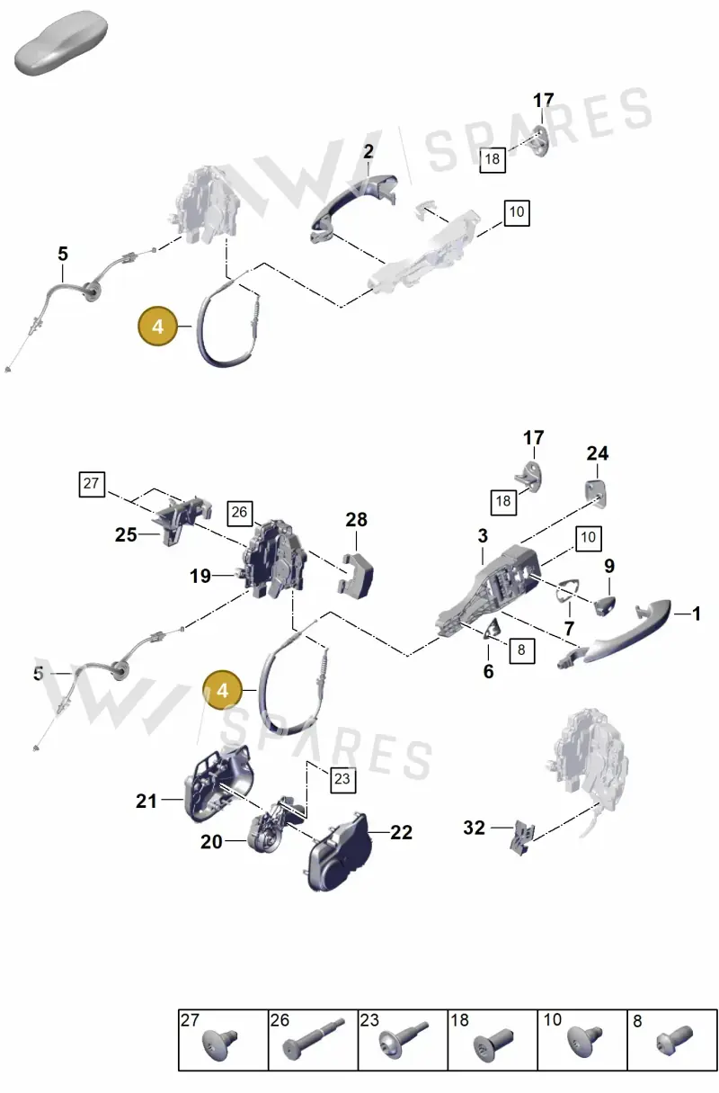 971837017 — Porsche Panamera (2023-2025) diagram p62804200, position 4