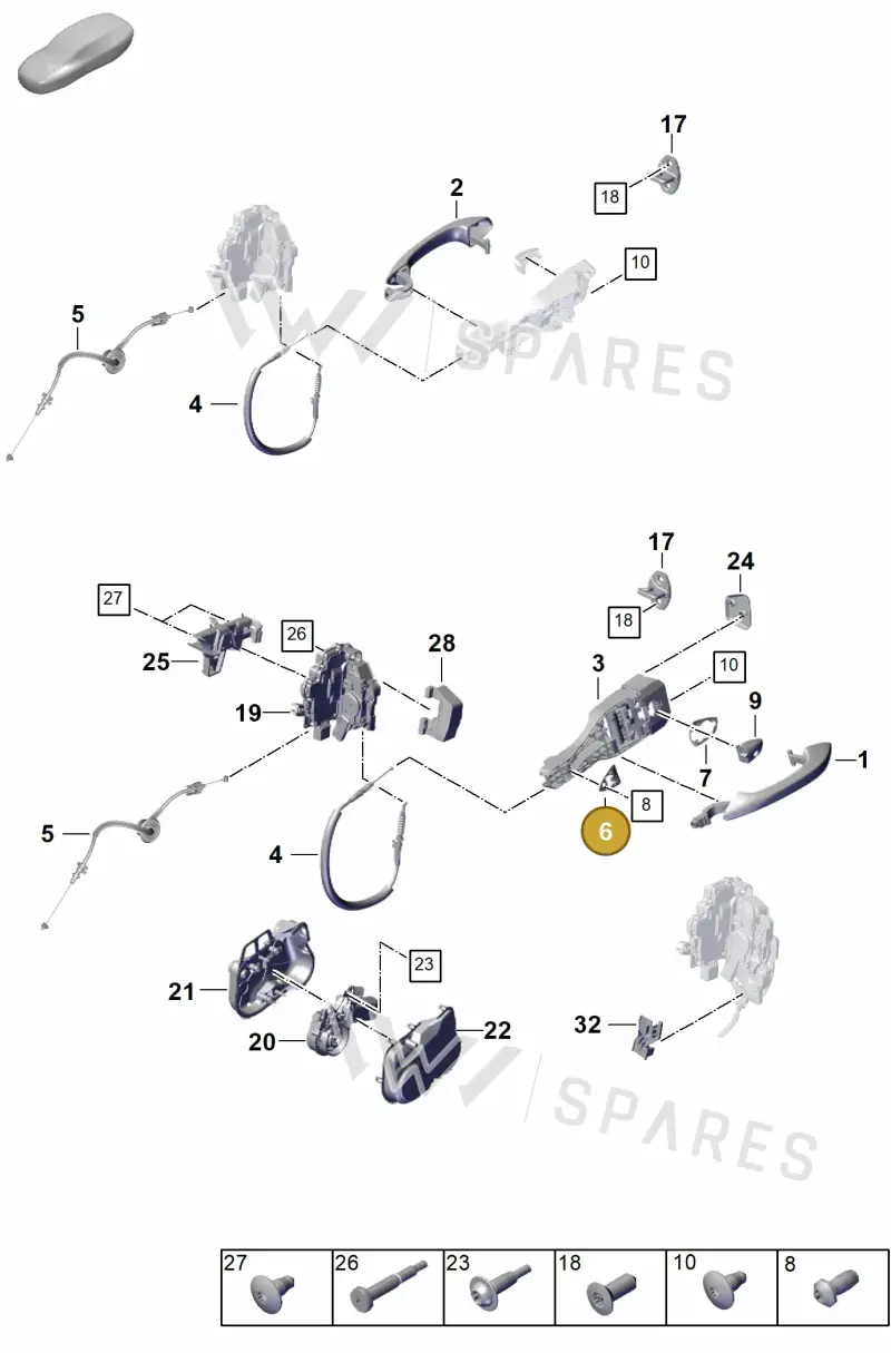 971837209 — Porsche Panamera (2023-2025) diagram p62804200, position 6