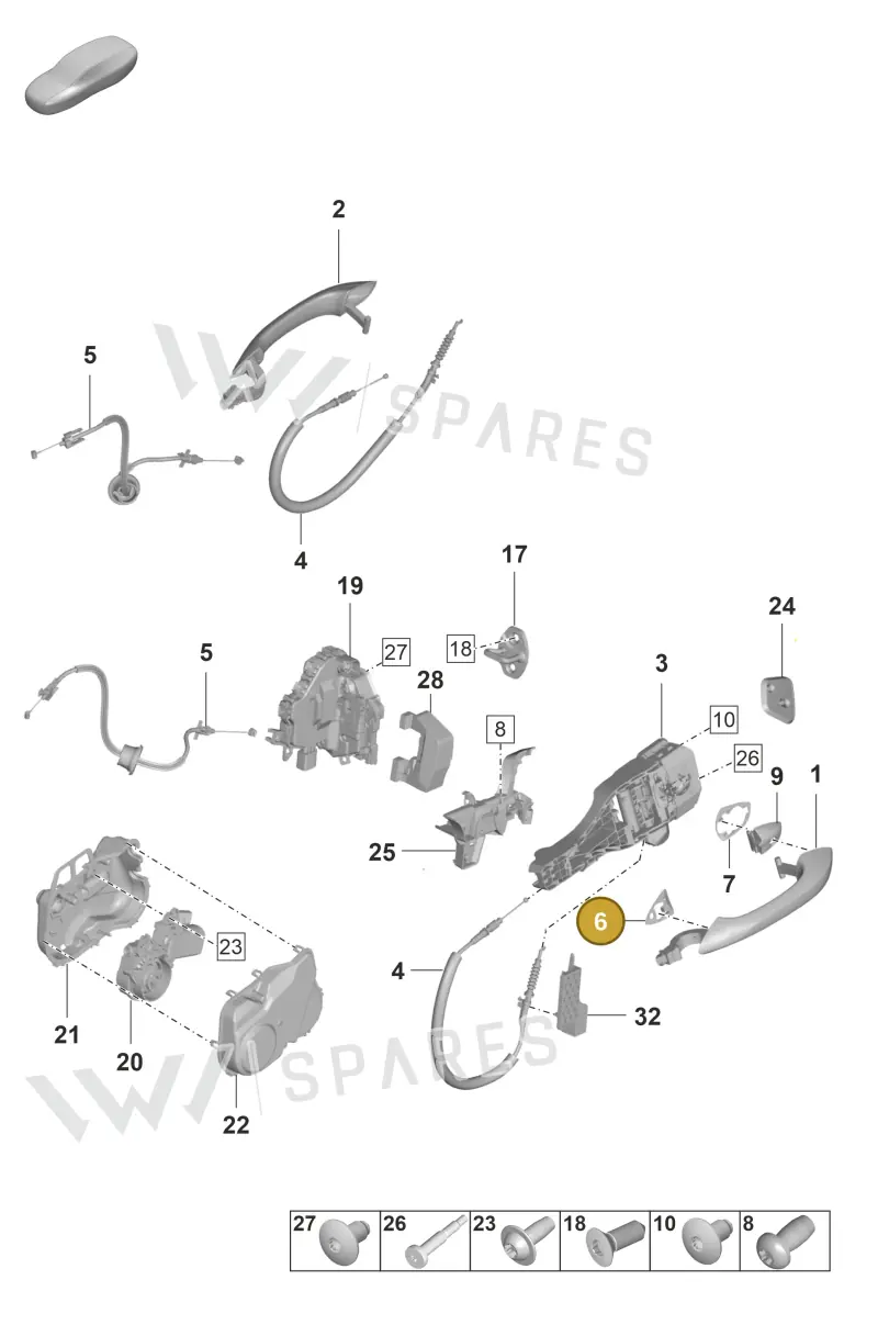 971837210 — Porsche Panamera (2020-2023) diagram p58804100, position 6
