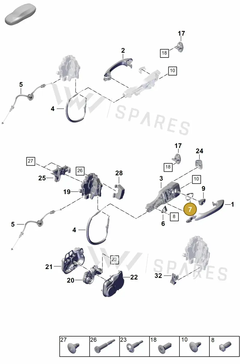 971837278 — Porsche Panamera (2023-2025) diagram p62804200, position 7
