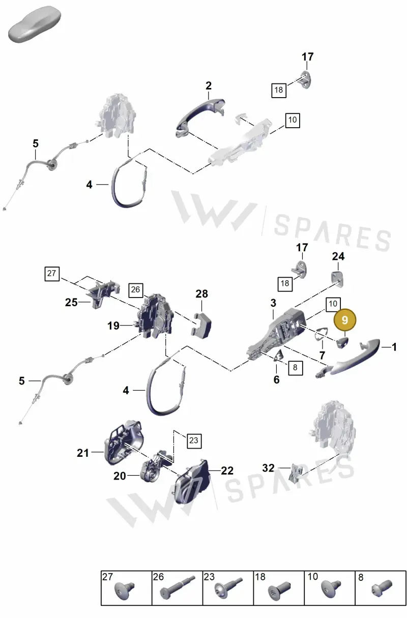 971837329A — Porsche Panamera (2023-2025) diagram p62804200, position 9