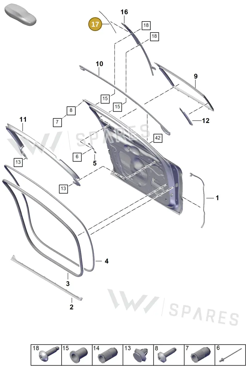 971837566B — Porsche Panamera (2023-2025) diagram p62804100, position 17