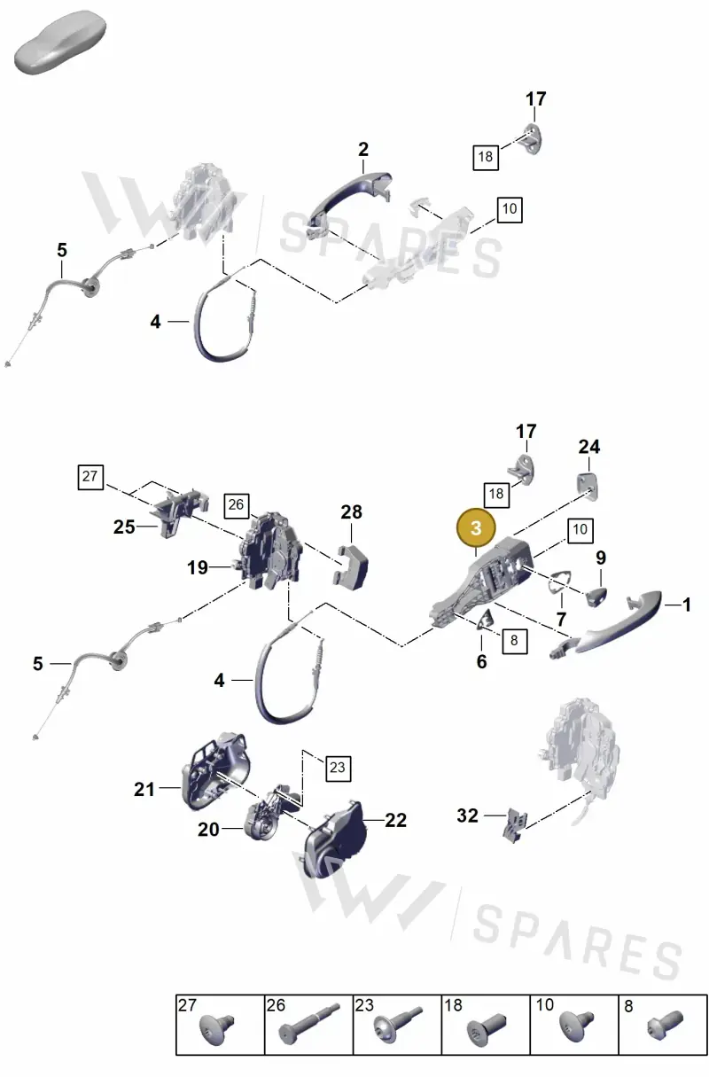 971839886E — Porsche Panamera (2023-2025) diagram p62804200, position 3