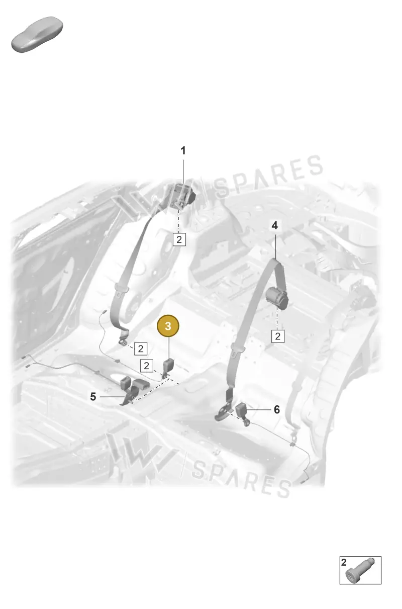 971857739C — Porsche Panamera (2020-2023) diagram p58812100, position 3
