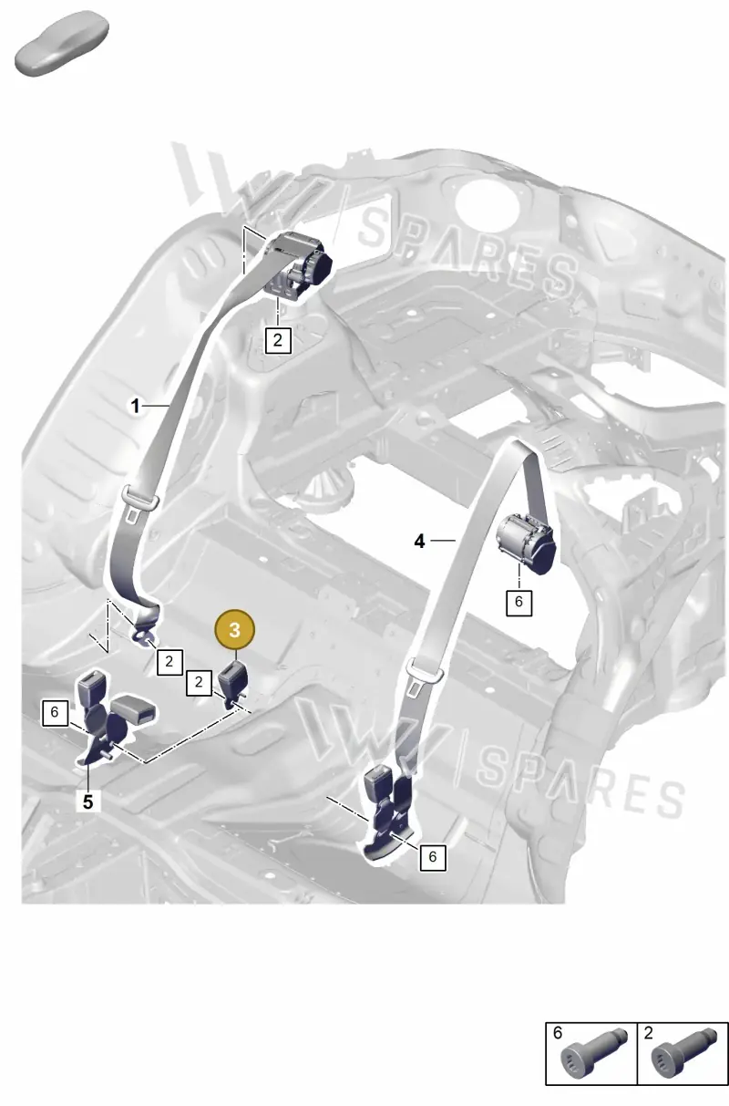 971857753C — Porsche Panamera (2023-2025) diagram p62812100, position 3