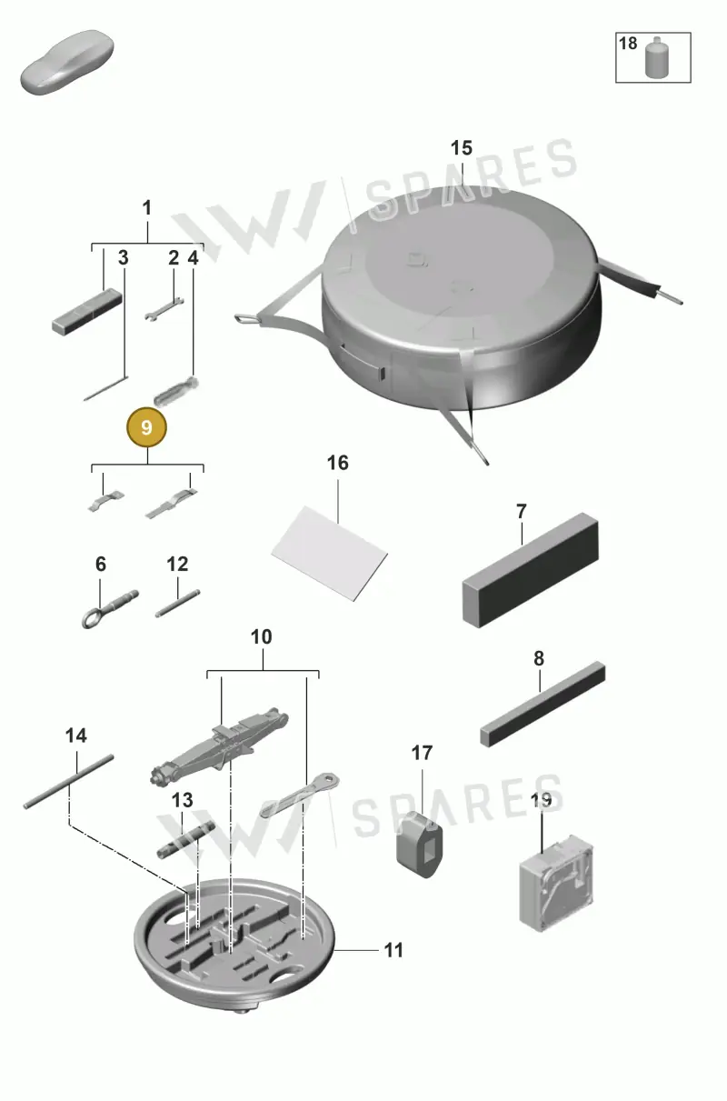 971860274 — Porsche Panamera (2020-2023) diagram p58001000, position 9