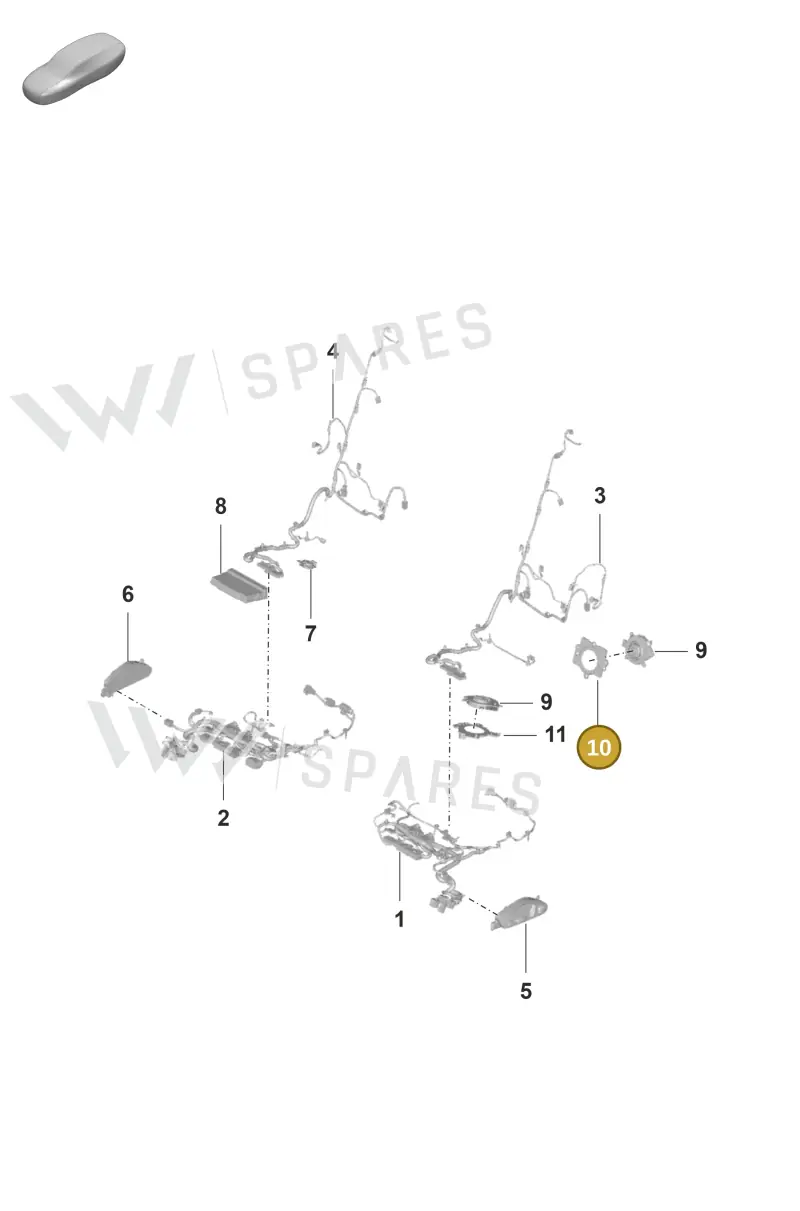 971881537 — Porsche Panamera (2020-2023) diagram p58817510, position 10