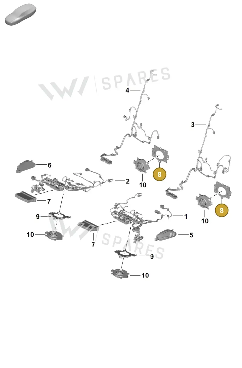 971881537 — Porsche Panamera (2023-2025) diagram p62817510, position 8