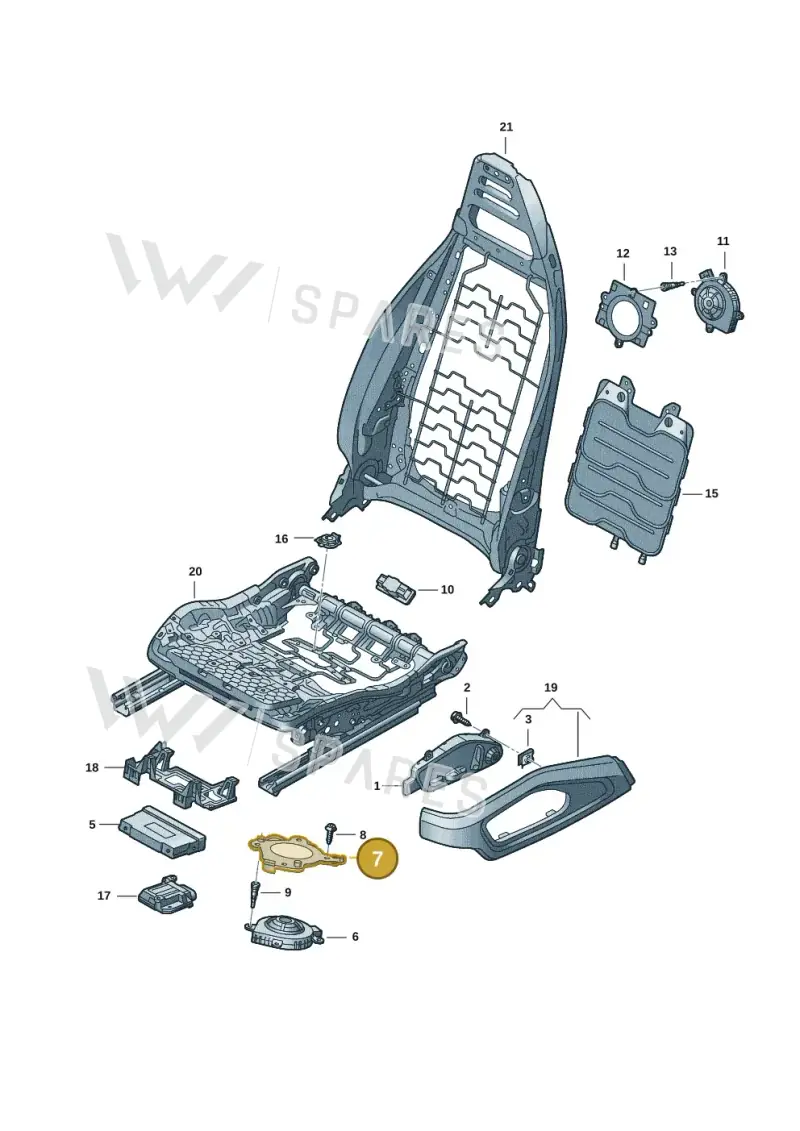 971881538A — Audi RS e-tron GT (2020-2025) diagram 4j1959200, position 7