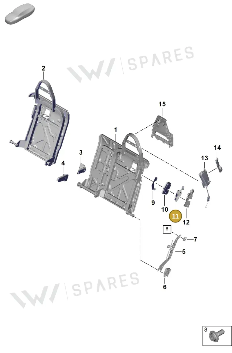 971885573A — Porsche Panamera (2023-2025) diagram p62818000, position 11