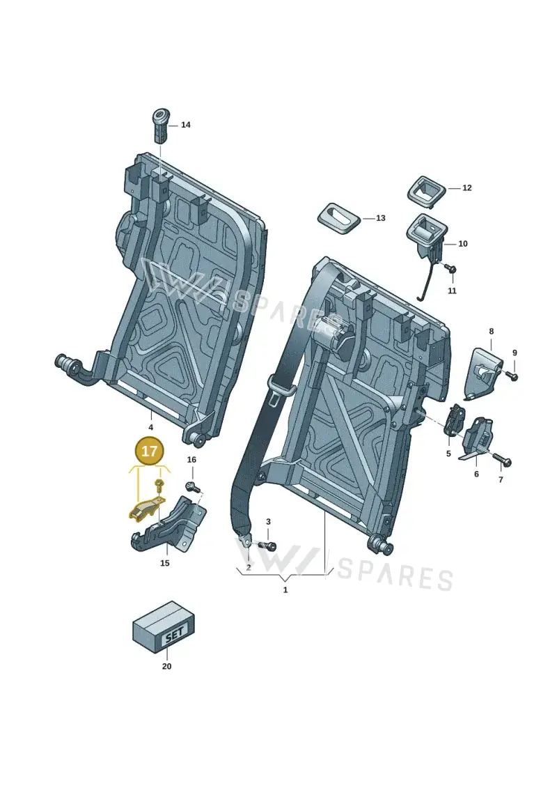 971886617 — Audi RS e-tron GT (2020-2025) diagram 4j1885700, position 17
