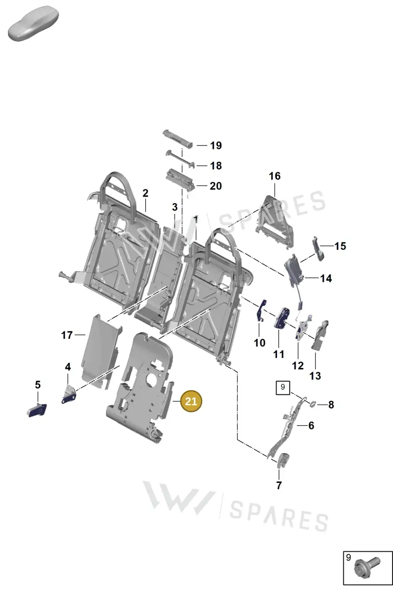 971886910A — Porsche Panamera (2023-2025) diagram p62818015, position 17