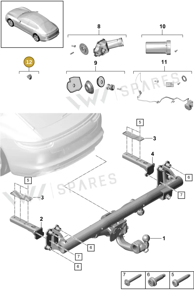 971898209 — Porsche Panamera (2016-2020) diagram p49002000, position 12