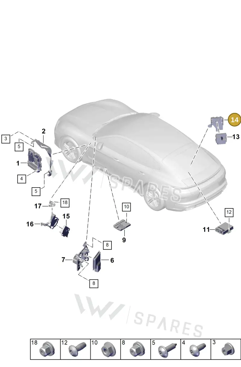 971906129B — Porsche Panamera (2023-2025) diagram p62901000, position 14