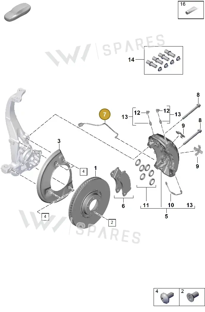 971907637 — Porsche Taycan Sport Turismo (2019-2024) diagram p60602400, position 7
