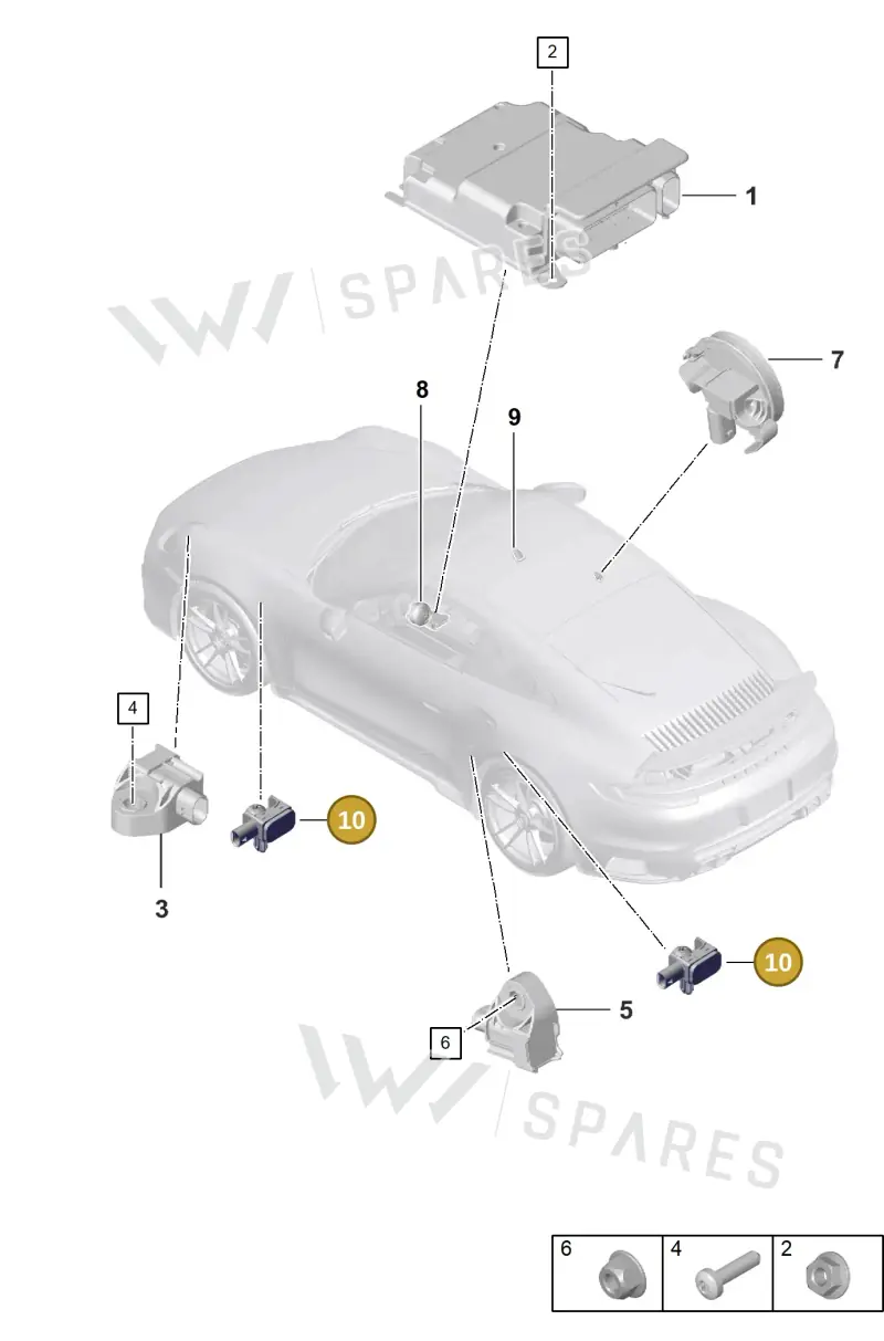 971907651 — Porsche 992 Sport Classic (2020-) diagram p57901060, position 10