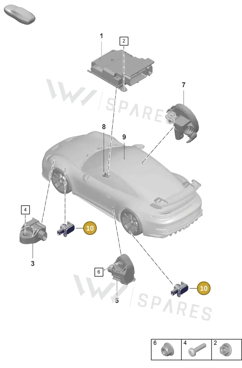 971907651 — Porsche GT3 RS (2021-) diagram p59901060, position 10