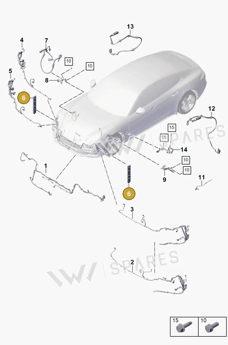 971907907A — Porsche Panamera (2016-2020) diagram p49902020, position 6