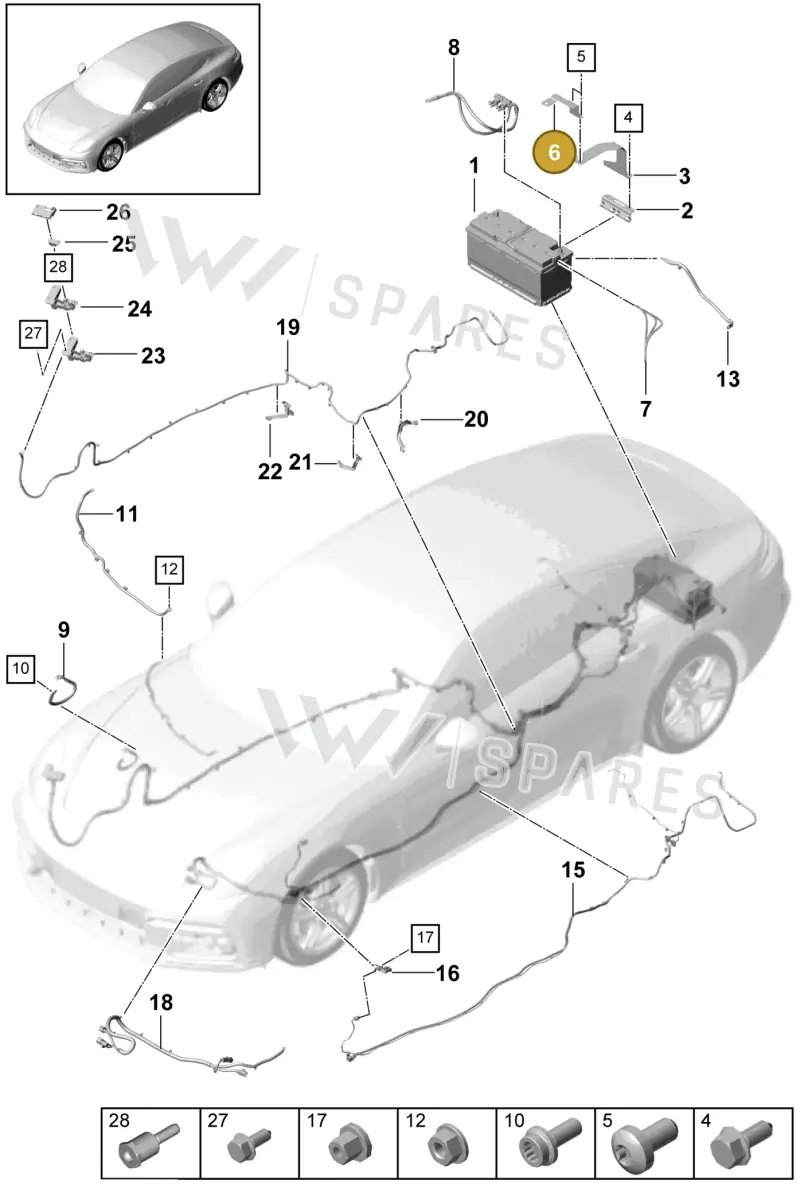 971915313A — Porsche Panamera (2016-2020) diagram p49902010, position 6