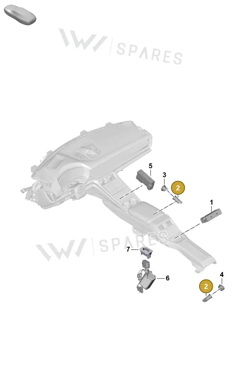 971919309A — Porsche Panamera (2023-) diagram p62905700, position 2