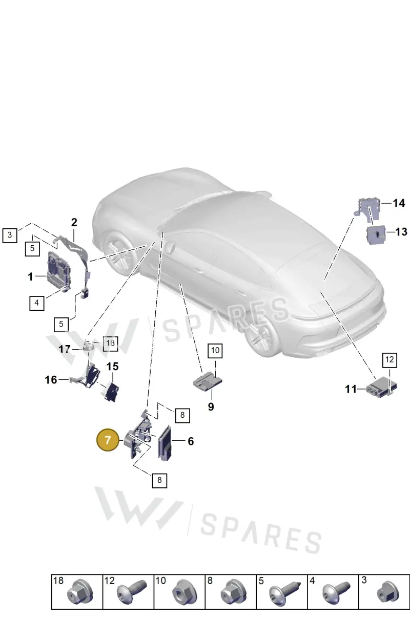 971927335B — Porsche Panamera (2023-2025) diagram p62901000, position 7