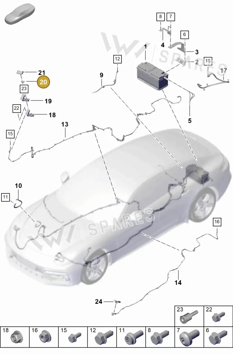 971937587 — Porsche Panamera (2023-) diagram p62902300, position 20