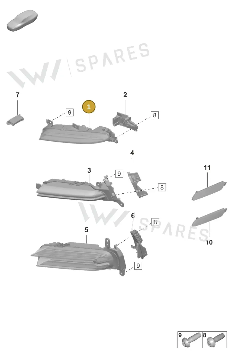 971953041BD — Porsche Panamera (2020-2023) diagram p58905000, position 1