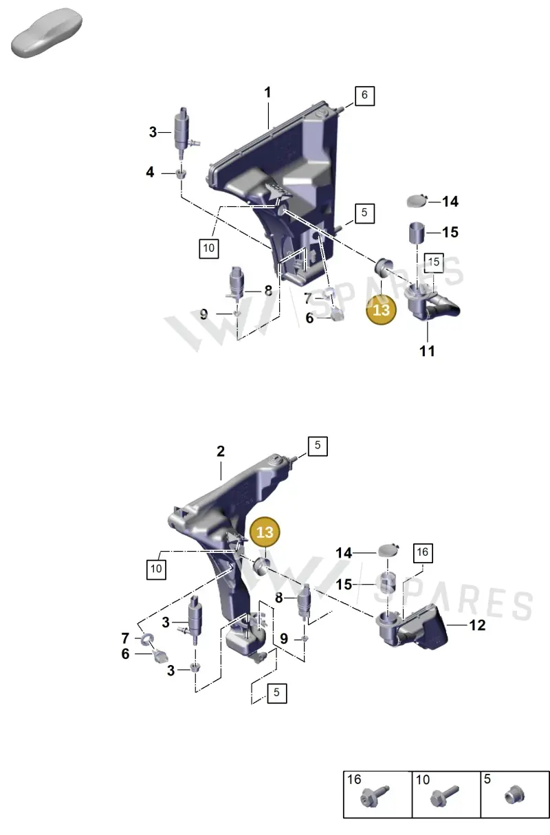 971955193 — Porsche Panamera (2023-2025) diagram p62906200, position 13