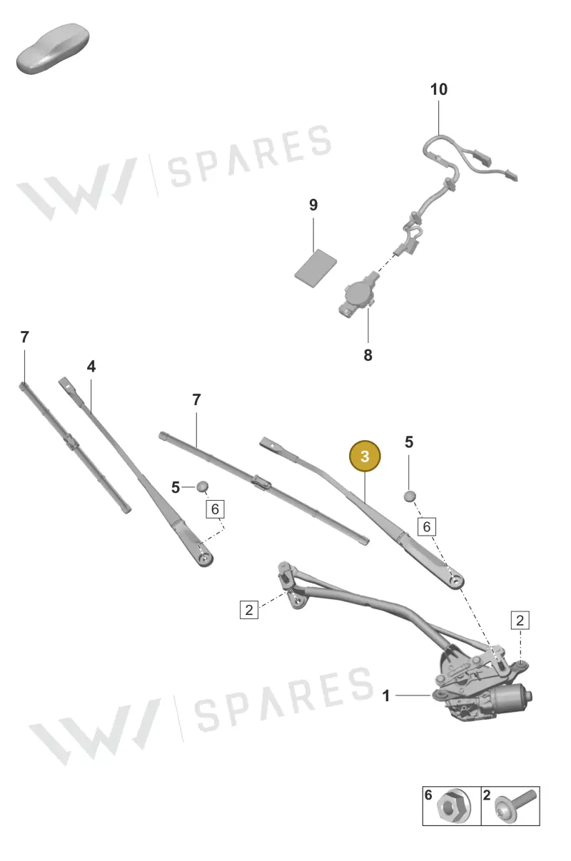 971955409 — Porsche Panamera (2020-2023) diagram p58904000, position 3