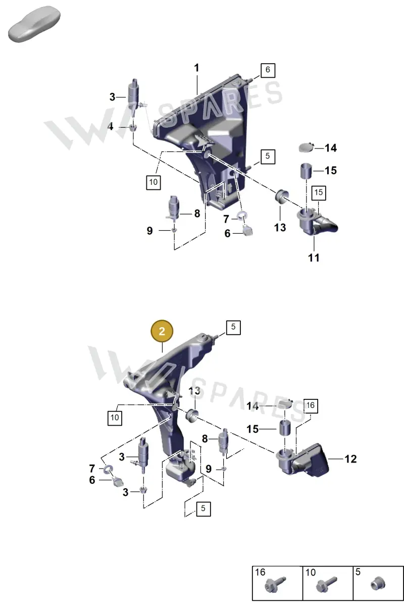 971955453A — Porsche Panamera (2023-2025) diagram p62906200, position 2