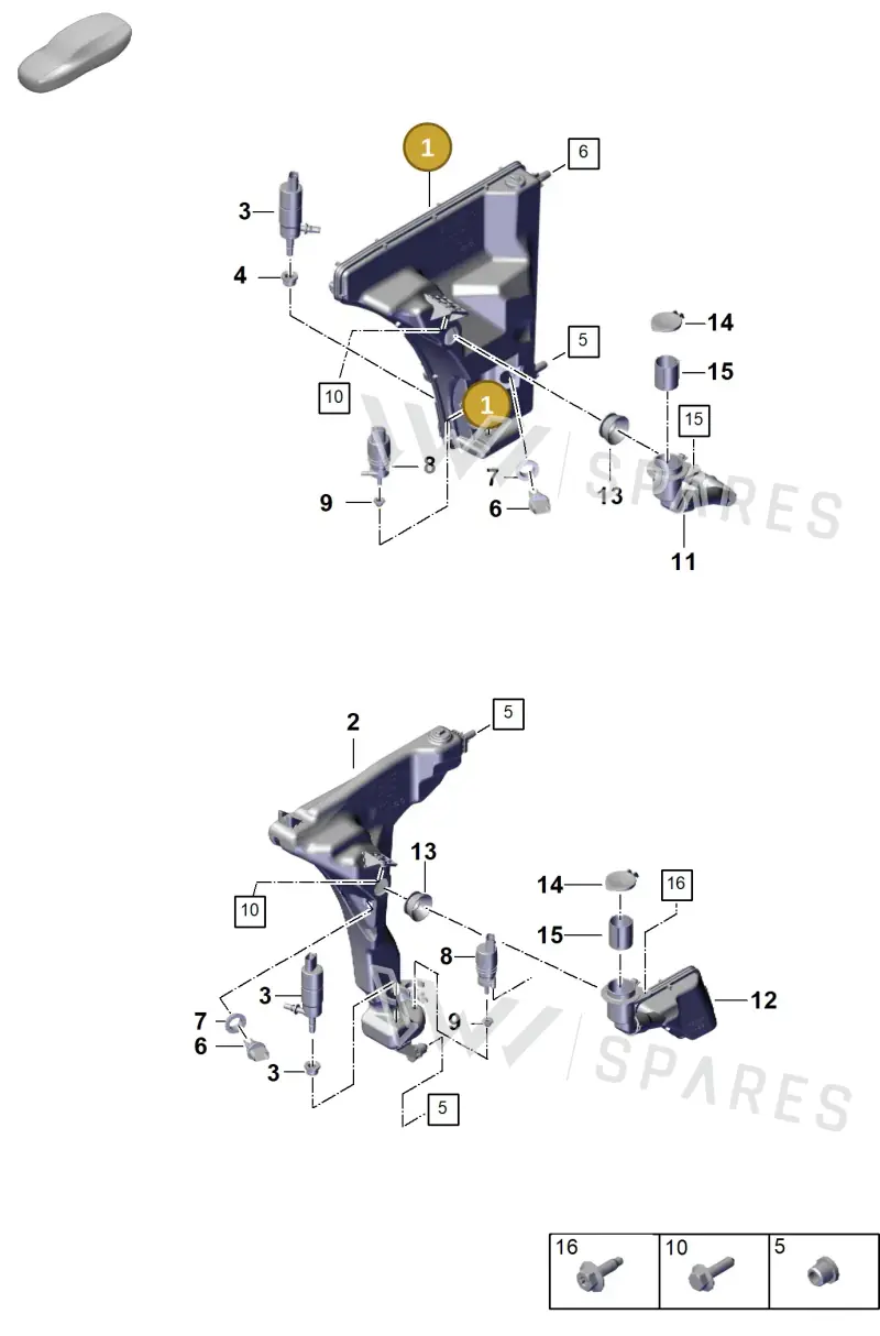 971955453D — Porsche Panamera (2023-2025) diagram p62906200, position 1