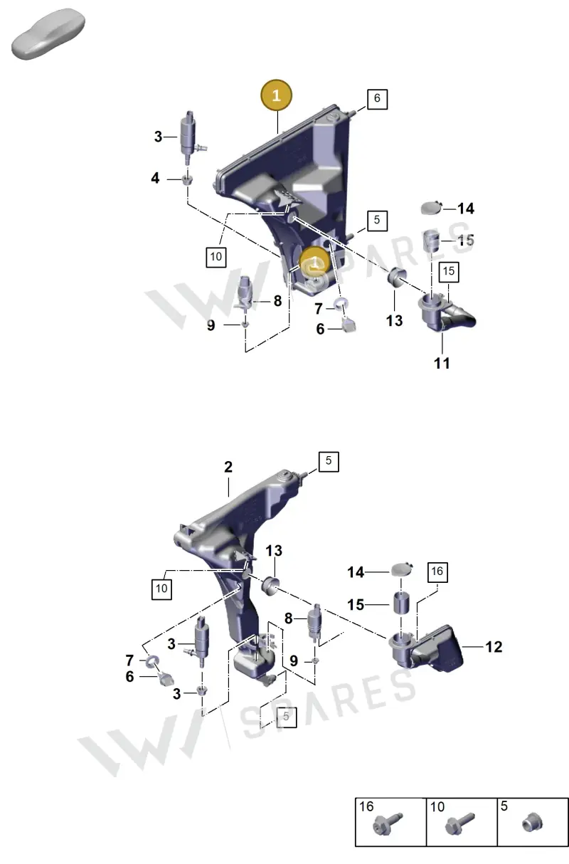 971955453E — Porsche Panamera (2023-2025) diagram p62906200, position 1