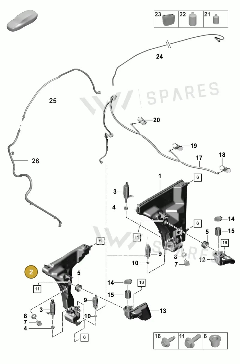 971955453F — Porsche Panamera (2020-2023) diagram p58904010, position 2