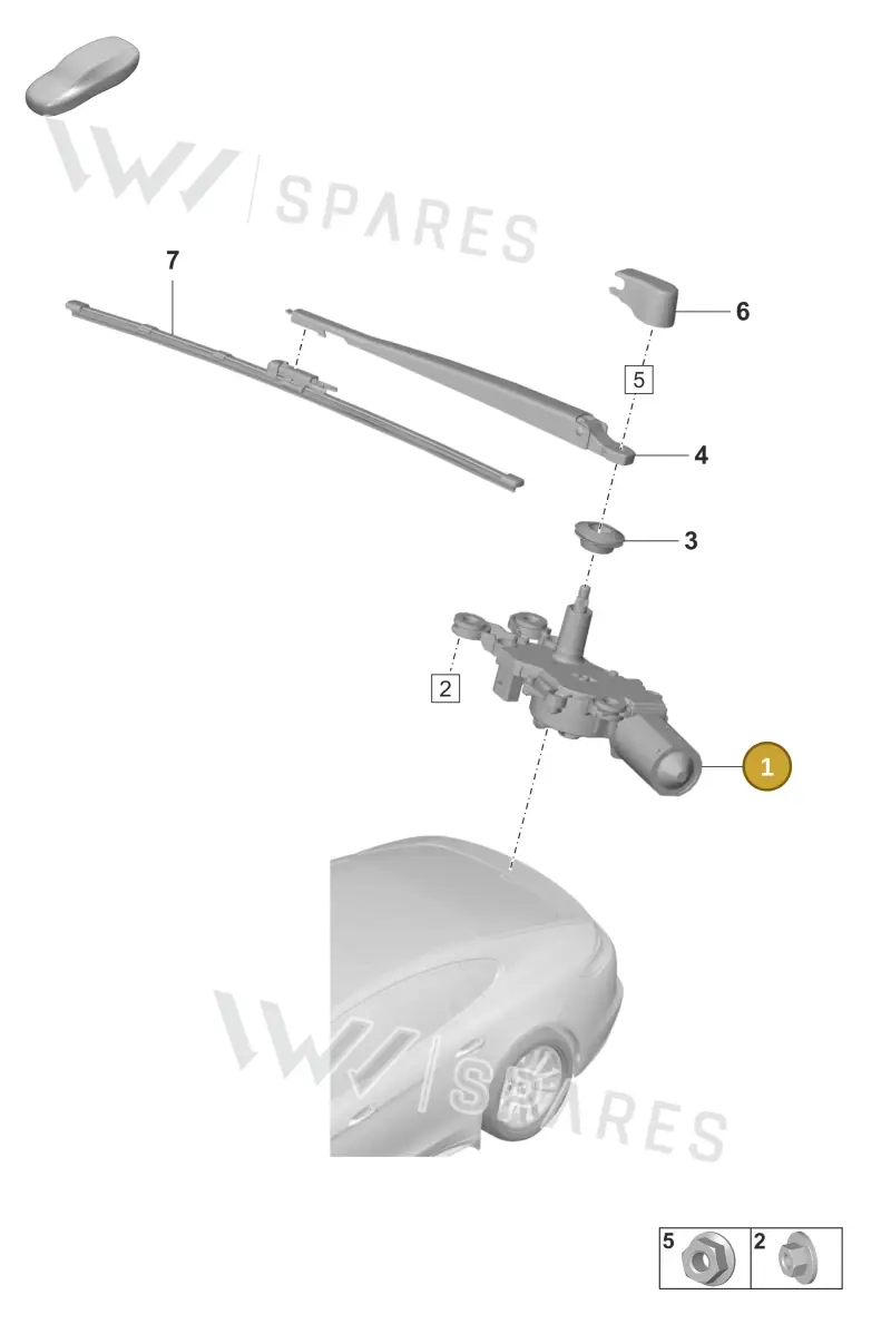 971955711 — Porsche Panamera (2020-2023) diagram p58904005, position 1