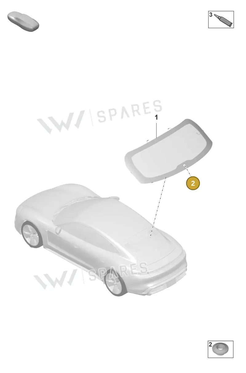 971955754 — Porsche Taycan Sport Turismo (2019-2024) diagram p56805003, position 2