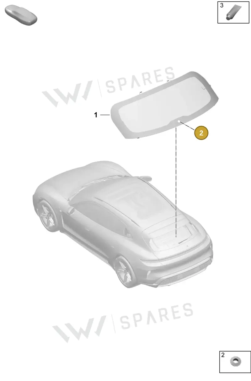 971955754 — Porsche Taycan Sport Turismo (2023-) diagram p64805007, position 2