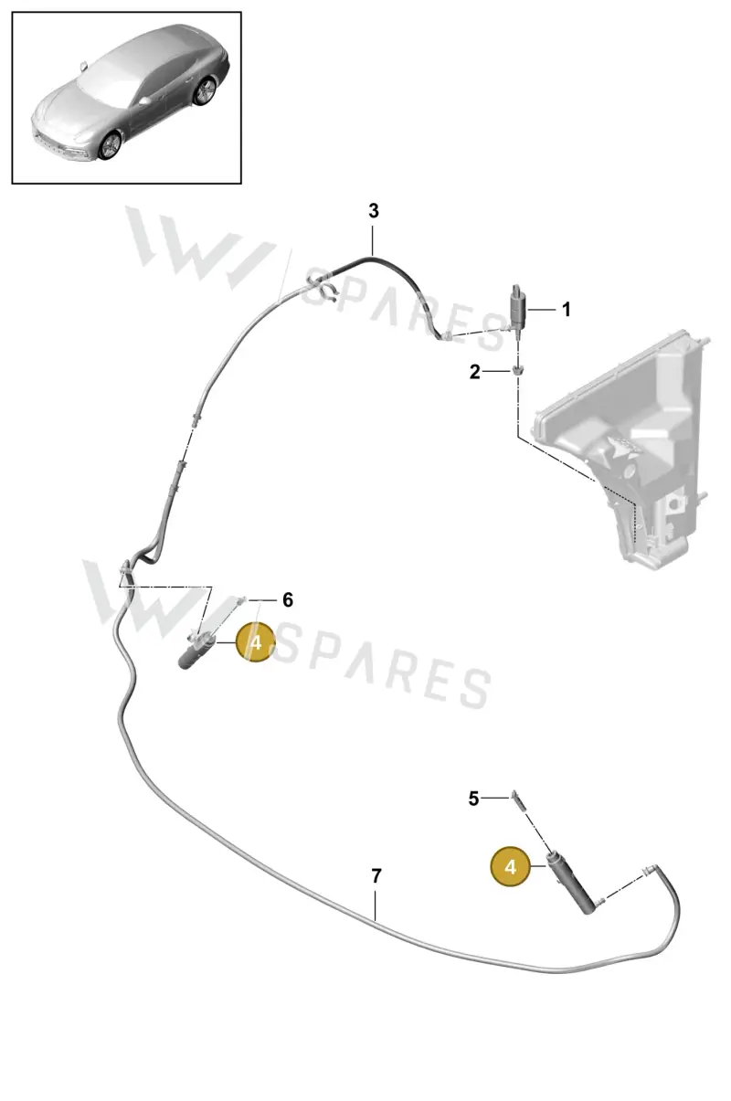 971955965 — Porsche Panamera (2016-2020) diagram p49904020, position 4