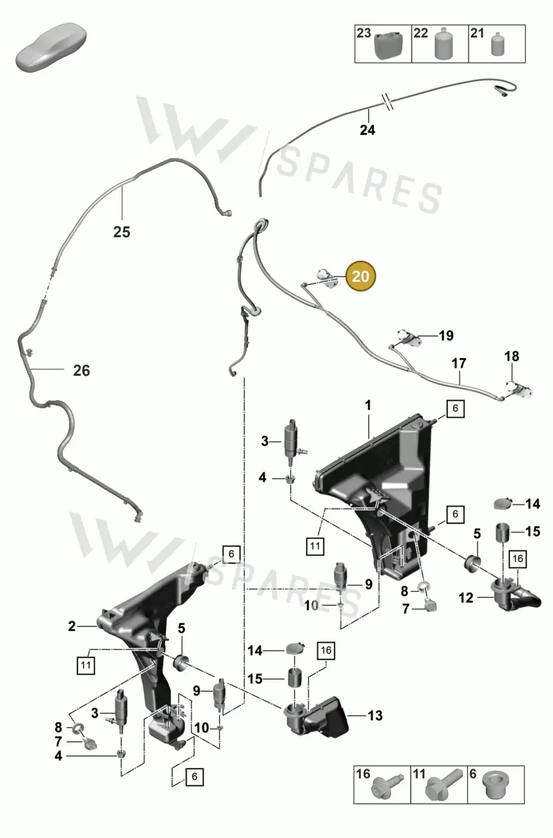 971955988 — Porsche Panamera (2020-2023) diagram p58904010, position 20
