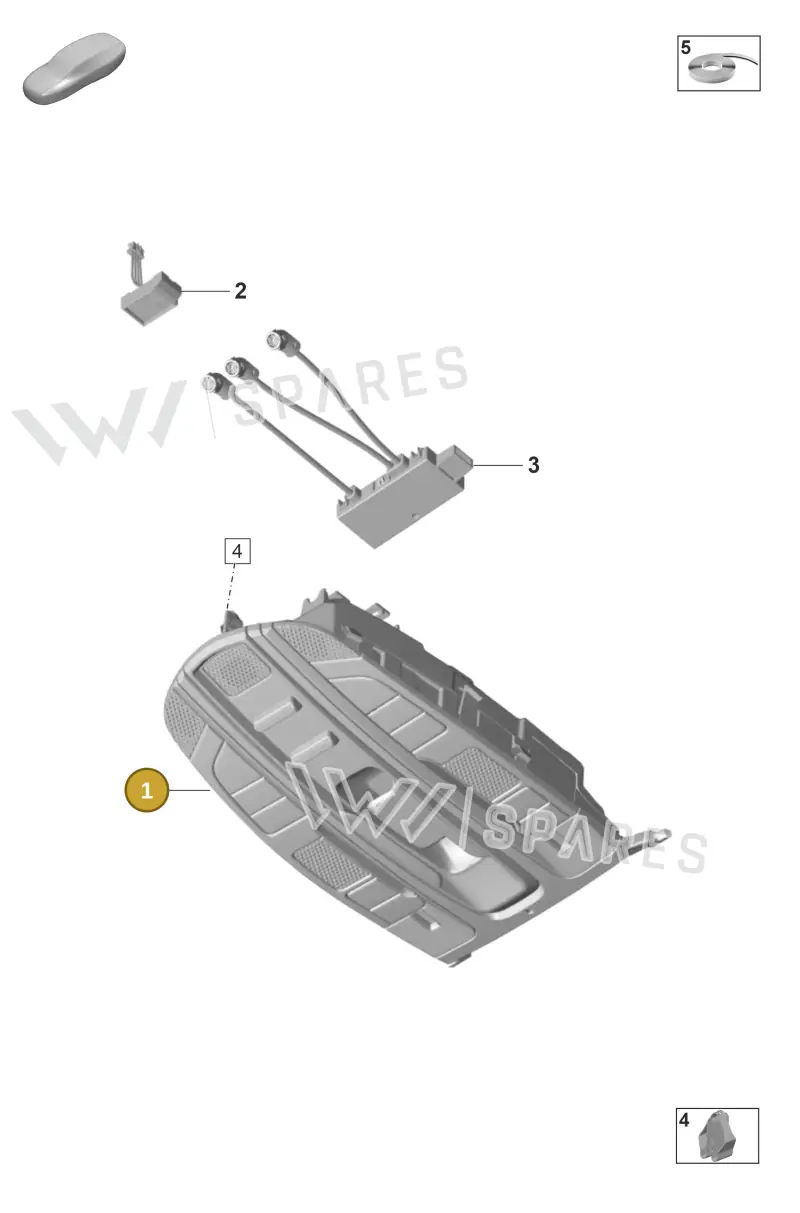 971959551JSHTO — Porsche Panamera (2020-2023) diagram p58903020, position 1