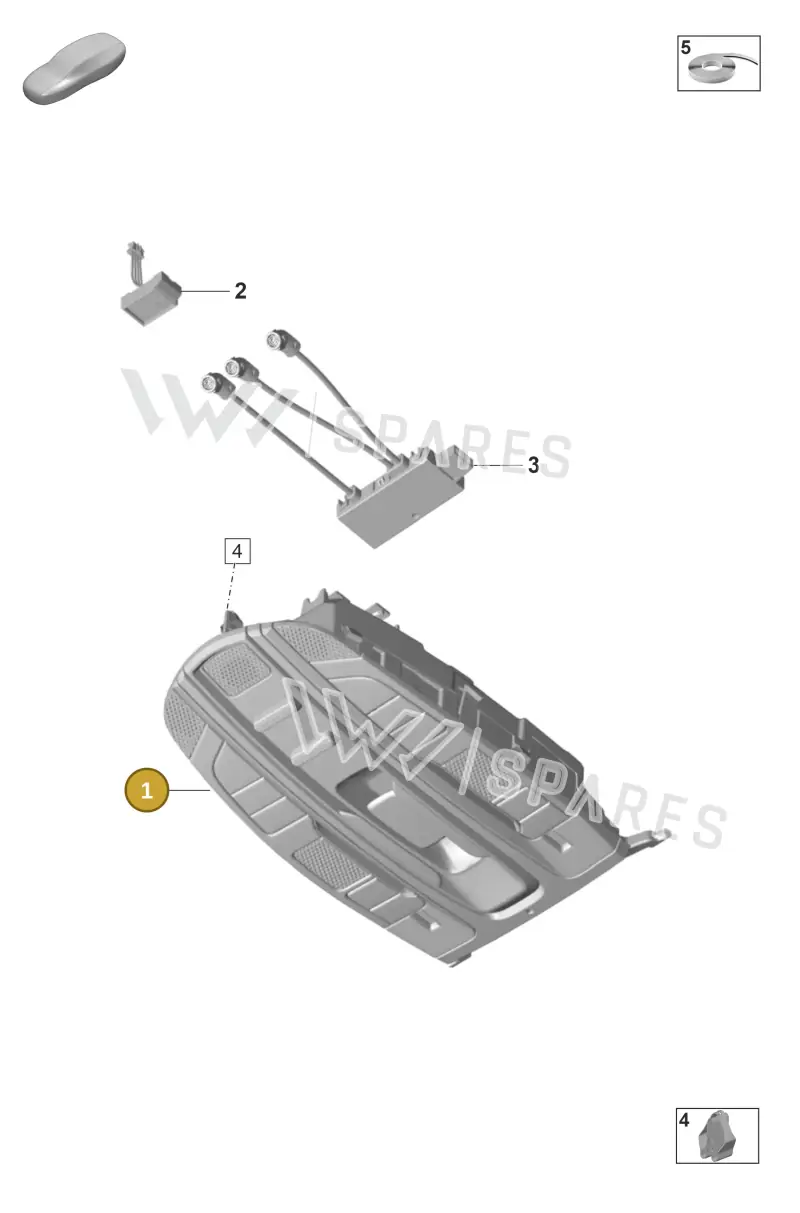 971959551LKHTO — Porsche Panamera (2020-2023) diagram p58903020, position 1