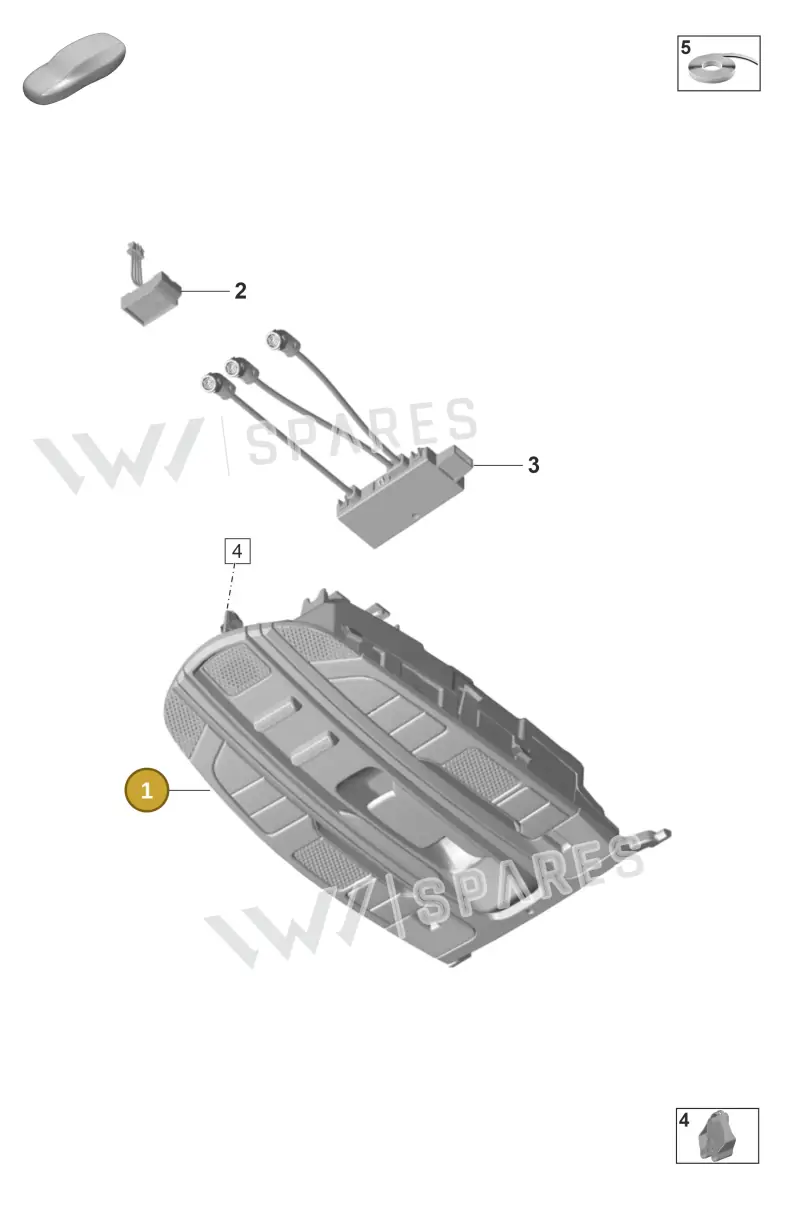 971959551LMHTO — Porsche Panamera (2020-2023) diagram p58903020, position 1