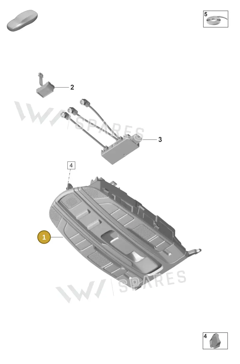 971959551LNHTO — Porsche Panamera (2020-2023) diagram p58903020, position 1