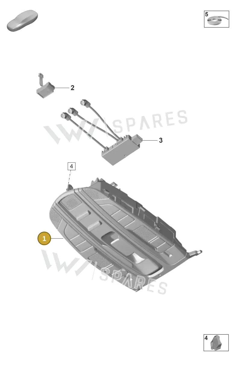 971959551LRHTO — Porsche Panamera (2020-2023) diagram p58903020, position 1