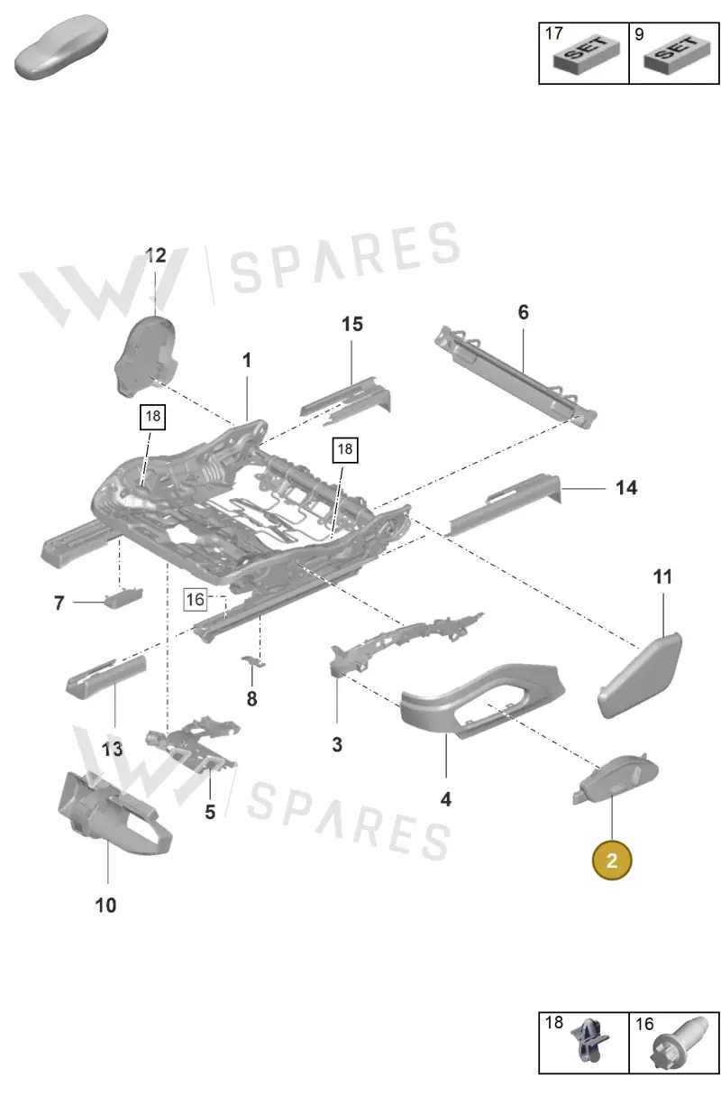 971959747ADHVO — Porsche Panamera (2020-2023) diagram p58817100, position 2