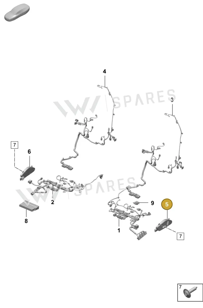 971959747BA1E0 — Porsche Macan 4 (2024-) diagram p61817500, position 5