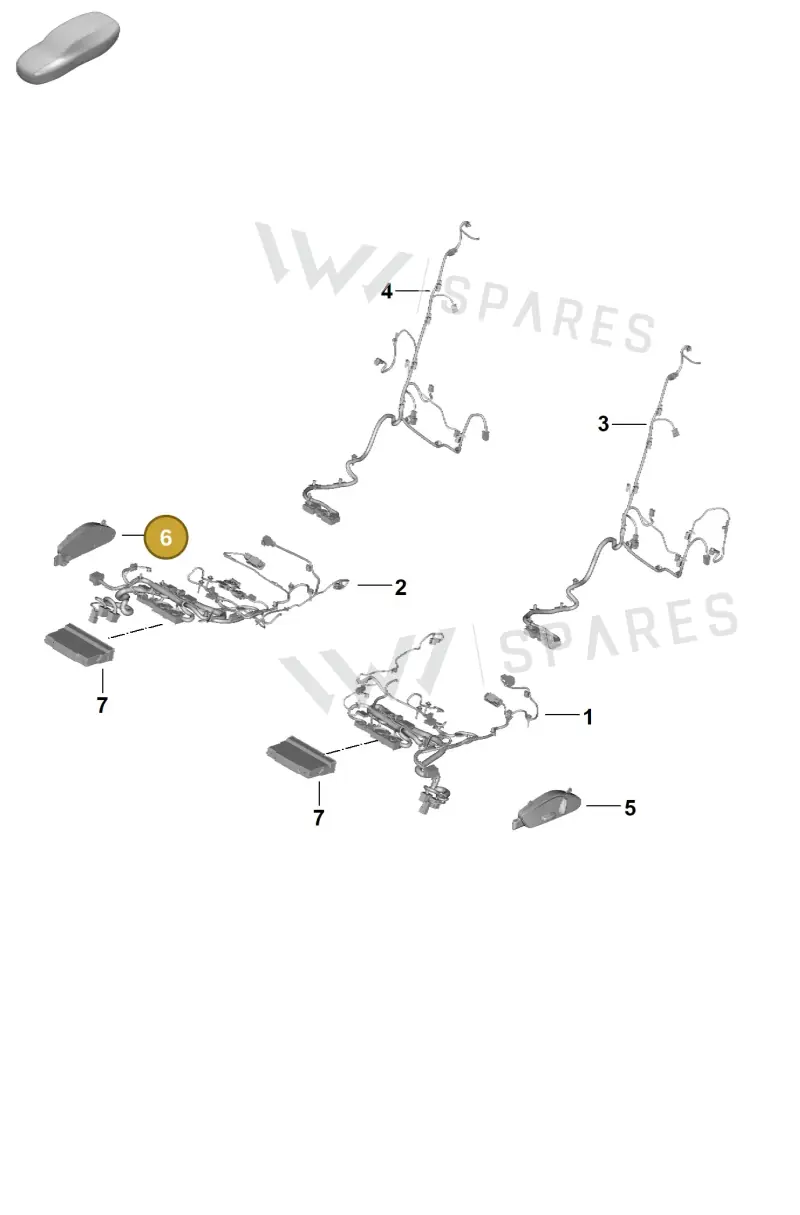 971959748BA1E0 — Porsche Panamera (2023-) diagram p62817500, position 6