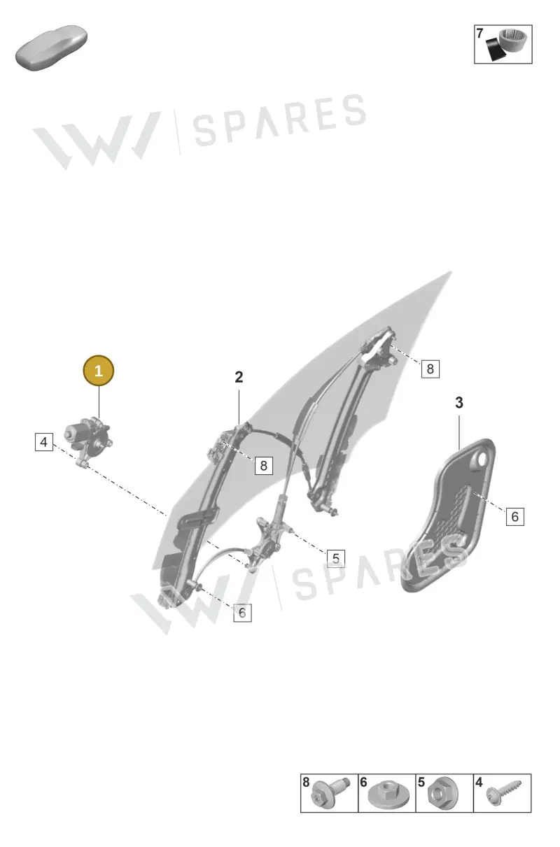 971959801 — Porsche Taycan Sport Turismo (2019-2024) diagram p56804400, position 1