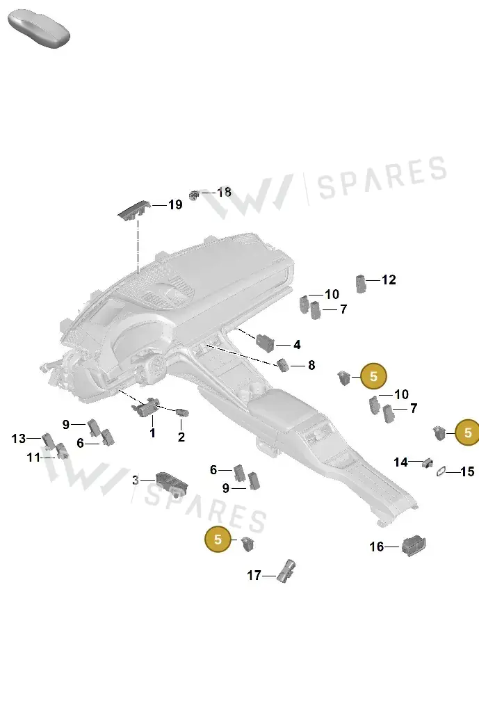 971959855D6N3 — Porsche Panamera (2023-) diagram p62905600, position 5